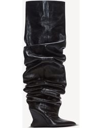 Balmain - Wedge Thigh-High Boots - Lyst
