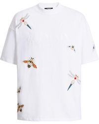 Balmain - Embroidered Insect T-Shirt - Lyst