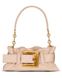 Balmain - Kleine Schultertasche Anthem Aus Kalbsleder - Lyst