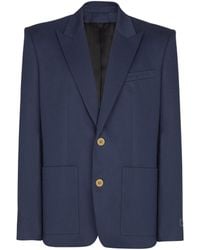 Balmain - Cotton Twill 2-Buttons Jacket - Lyst