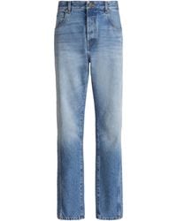 Balmain - Straight-Leg Denim Jeans - Lyst