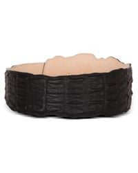 Balmain - Wide Crocodile-Print Leather Belt - Lyst
