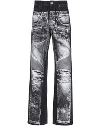 Balmain - Wide Jeans - Lyst