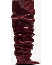Balmain - Wedge Thigh-High Boots - Lyst