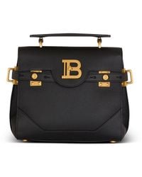 Balmain - B-Buzz 23 Grained Leather Bag - Lyst