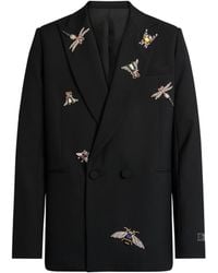 Balmain - Embroidered Wool And Crystal Insect Jacket - Lyst