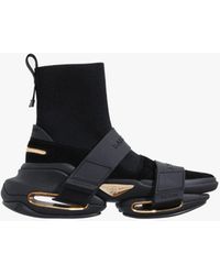balmain knit sneakers
