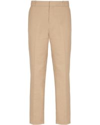 Balmain - Straight-Leg Tailored Canvas Trousers - Lyst