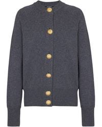 Balmain - Buttoned Eco-Cashmere Cardigan - Lyst