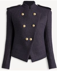 Balmain - Tweed 6-Button Jacket - Lyst