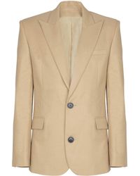 Balmain - Canvas 2-Buttons Jacket - Lyst