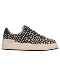 Balmain - Monogram Jacquard B-Court Trainers - Lyst