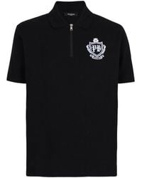Balmain - Short-Sleeved College Emblem Polo - Lyst