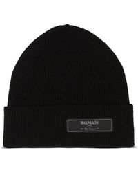 Balmain - Paris Wool Beanie - Lyst