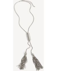 Balmain - Long Brass Tassel Necklace - Lyst