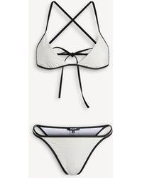 Balmain - Monogram Lycra Swimsuit - Lyst