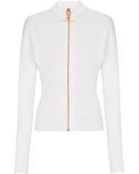 Balmain - Zipped Knit Cardigan - Lyst