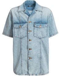 Balmain - Light Denim Shirt - Lyst