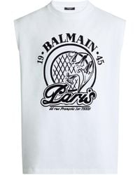 Balmain - Flocked Quilted Tank Top - Lyst