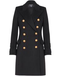 Balmain - 10-Buttons Wool And Cashmere Coat - Lyst
