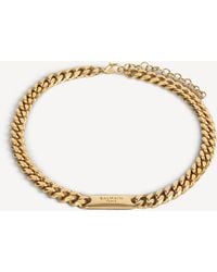 Balmain - Brass Curb Chain Necklace - Lyst