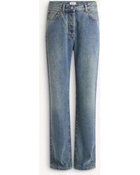 Balmain - Straight-Leg Faded Denim Jeans - Lyst