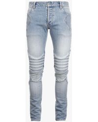 balmain jeans light blue