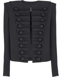 Balmain - Grain De Poudre Edge-To-Edge Spencer Jacket - Lyst