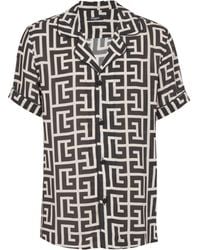 Balmain - Pyjama Shirt With Monogrammed Print - Lyst