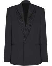 Balmain - Grain De Poudre 1-Button Jacket - Lyst