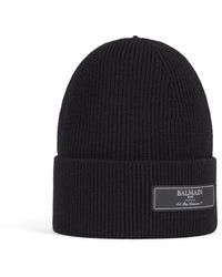 Balmain - Paris Wool Beanie - Lyst