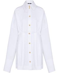 Balmain - Poplin Shirt Dress - Lyst