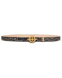 Balmain - Monogram Jacquard T-Bar Belt - Lyst
