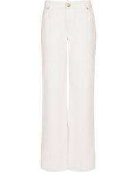 Balmain - Gerade Geschnittene Jeans Aus Einfarbigem Denim - Lyst