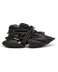 Balmain - Leather Unicorn Low-Top Sneakers - Lyst