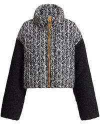 Balmain - Padded Two-Tone Tweed Jacket - Lyst