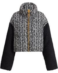 Balmain - Padded Two-Tone Tweed Jacket - Lyst