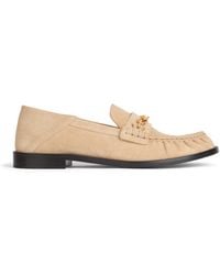 Balmain - Sync Suede Leather Loafers - Lyst
