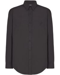 Balmain - Cotton Poplin Shirt - Lyst