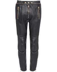 Balmain - Lederhose - Lyst