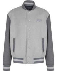 Balmain - Wool And Cashmere Varsity Jacket - Lyst