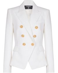 Balmain - Grain De Poudre 6-Button Jacket - Lyst
