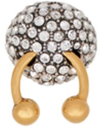 Balmain - Piercing-Ring Aus Messing Und Strass - Lyst