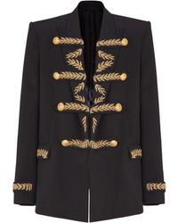 Balmain - Embroidered Crepe Jacket - Lyst