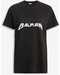 Balmain - T-Shirt With Band Print - Lyst