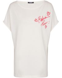 Balmain - T-Shirt À Manches Courtes Imprimé Lipstick - Lyst