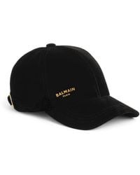 Balmain - Paris Velvet Cap - Lyst