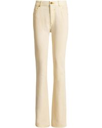 Balmain - High-Waisted Faded Denim Jeans - Lyst
