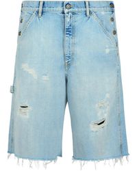 Golden Goose - Denim Bermuda Shorts - Lyst