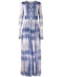 Philosophy Di Lorenzo Serafini - Tulle Dress With Lace Effect Print - Lyst